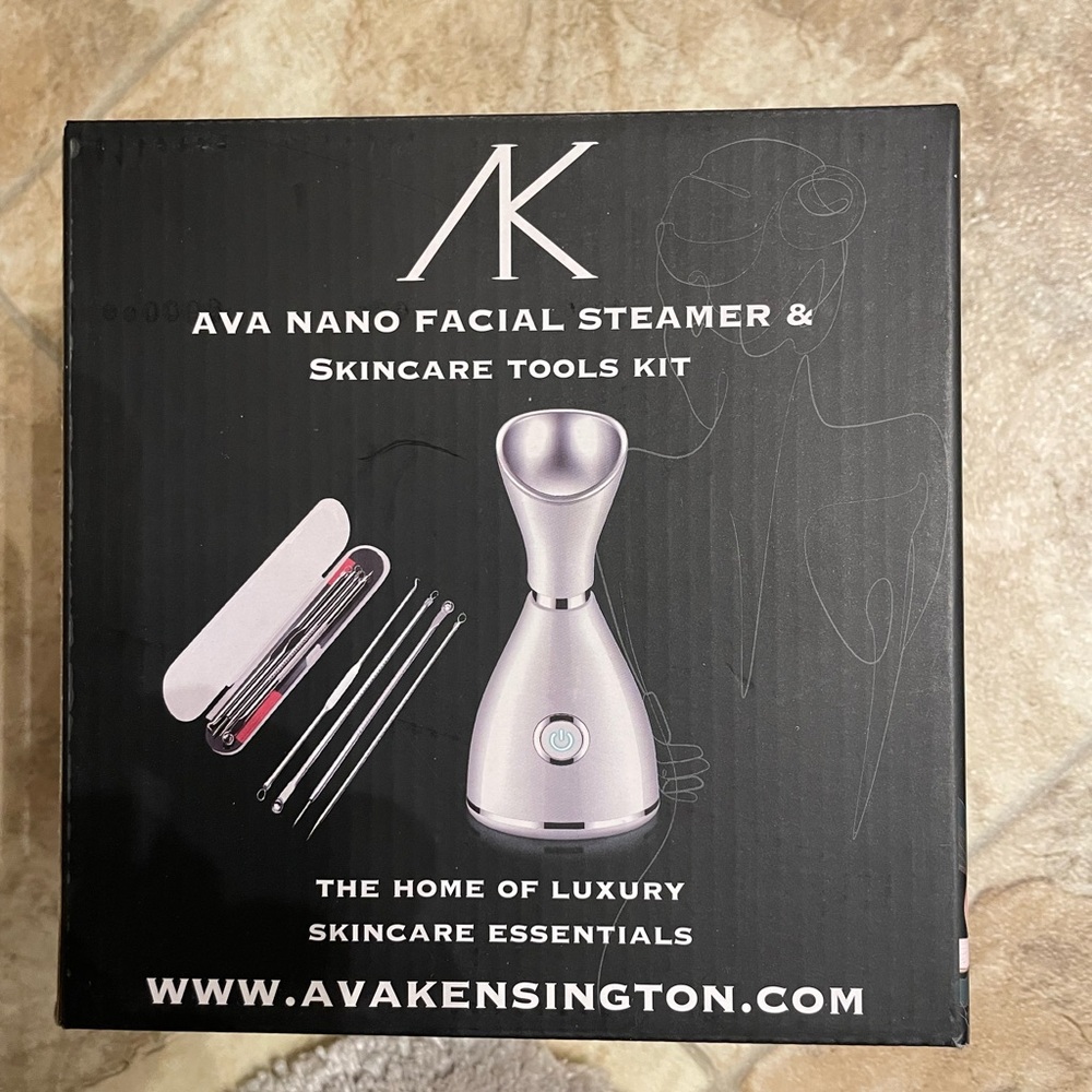 AVA Nano Facial Steamer & Skincare Tools Kit